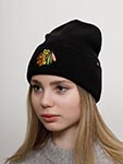 Шапка 47 BRAND арт. H-HYMKR04ACE-BKA Chicago Blackhawks NHL (черный)